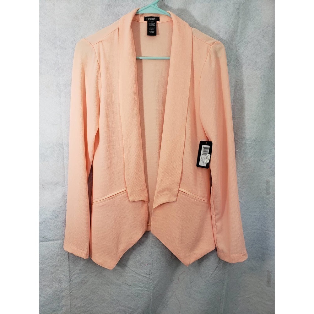 Stoosh Small peach open front cardigan. NWT. Thin / oversized